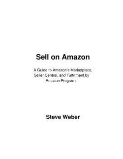 Sell on Amazon  Steve Weber