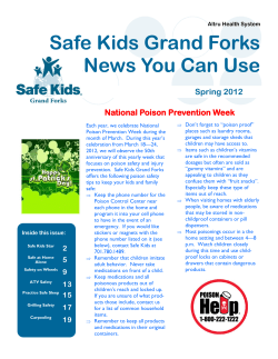 Safe Kids Grand Forks News You Can Use National Poison Prevention Week