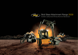 Skid Steer Attachment Range  2009 Australia’s Leading Award Winning Attachment Manufacturer