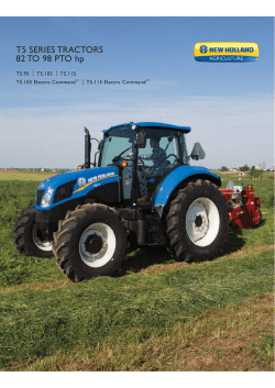 T5 SERIES TRACTORS 82 TO 98 PTO hp I T5.95