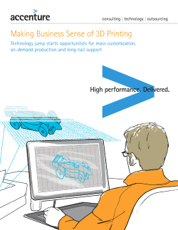 Making Business Sense of 3D Printing