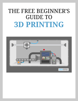 3D PRINTING THE FREE BEGINNER’S GUIDE TO