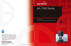 AA-7000 Series Shimadzu Atomic Absorption Spectrophotometers