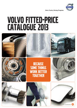 Volvo Fitted-Price Catalogue 2013 because some things