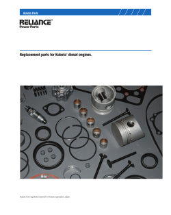 Replacement parts for Kubota diesel engines. Kubota Parts