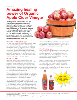 Amazing healing power of Organic Apple  Cider  Vinegar