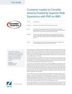 Customer Loyalty to Corvette America Fueled by Superior Web Case Study