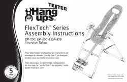 FlexTech Series Assembly Instructions EP-550, EP-850 &amp; EP-950