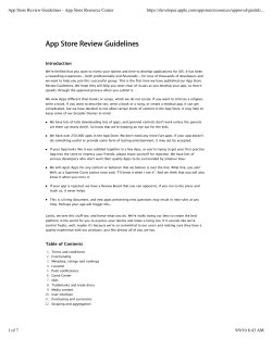 App Store Review Guidelines - App Store Resource Center