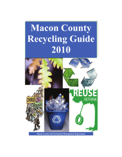 Macon County Recycling Guide 2010
