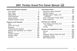 M 2007 Pontiac Grand Prix Owner Manual