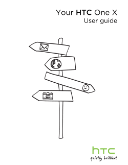 Your HTC One X User guide