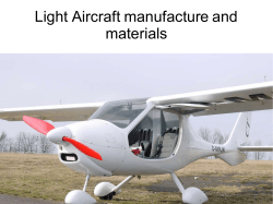 Light Aircraft manufacture and materials