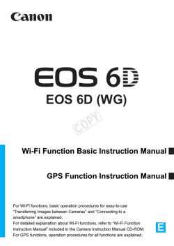 EOS 6D (WG) Y COP Wi-Fi Function Basic Instruction Manual