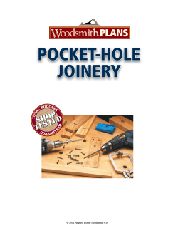 pocket-hole joinery © 2011 August Home Publishing Co.