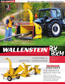 CHIPPERS &amp; CHIPPER / SHREDDERS THE BENEFITS REALLY PILE UP.