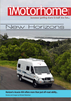 iMotorhome New Horizons because getting there is half the fun...