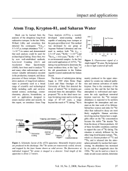 impact and applications Atom Trap, Krypton-81, and Saharan Water