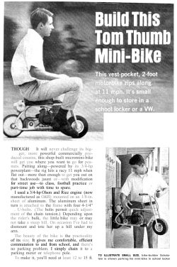 THOUGH It will powerful commercially this shop-built micromini-bike