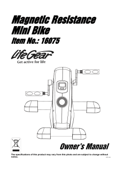 Magnetic Resistance Mini Bike  Item No.: 16075