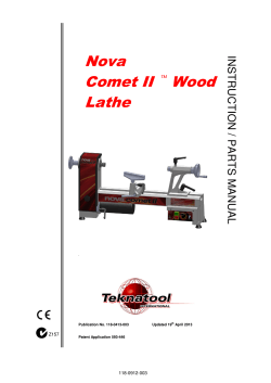 Nova Comet II Wood Lathe