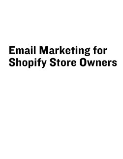 Email Marketing for Shopify Store Owners