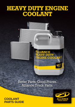 HEAVY DUTY ENGINE COOLANT Better Parts. Good Prices. Alliance Truck Parts.