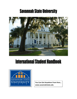 You Can Get Anywhere From Here… www.savannahstate.edu