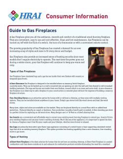 Consumer Information Guide to Gas Fireplaces