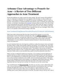 Arbonne Clear Advantage vs Proactiv for Approaches to Acne Treatment