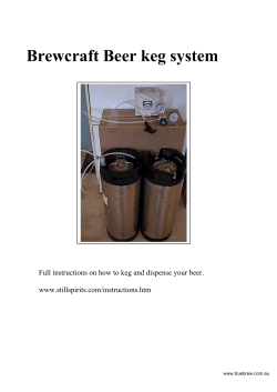 Brewcraft Beer keg system www.stillspirits.com/instructions.htm