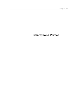 Smartphone Primer  Smartphone Intro