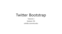 Twitter Bootstrap Tutorial 2 Sukwon Oh