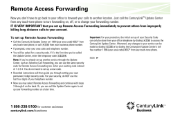 Remote Access Forwarding