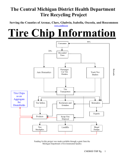 Tire Chip Information The Central Michigan District Health Department Tire Recycling Project