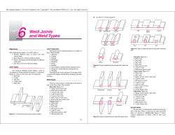 6 Weld Joints and Weld Types CHAPTER