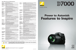 Nikon Digital SLR Camera D7000 Specifications