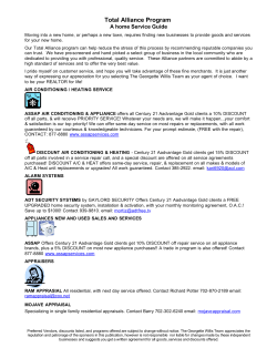 Total Alliance Program  A home Service Guide