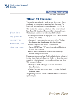 Yttrium-90 Treatment Patient Education