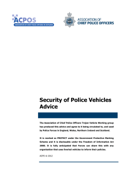 Security of Police Vehicles Advice