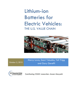 Lithium-ion Batteries for Electric Vehicles: