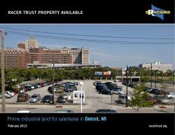 Prime industrial land for sale/lease in Detroit, MI racertrust.org
