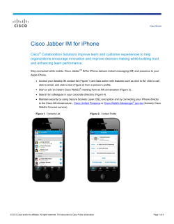 Cisco Jabber IM for iPhone