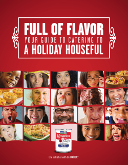 Full oF Flavor A holidAy houseful