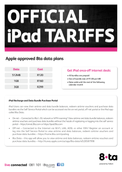Apple approved 8ta data plans Get iPad once-off internet deals: Cost Data