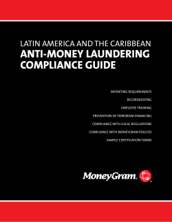 ANTI-MONEY LAUNDERING COMPLIANCE GUIDE LATIN AMERICA AND THE CARIBBEAN