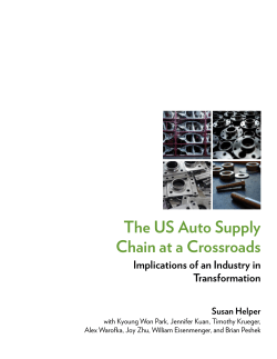 The US Auto Supply Chain at a Crossroads Transformation