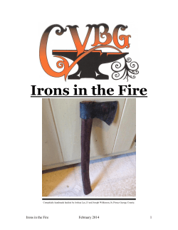 Irons in the Fire February 2014 1