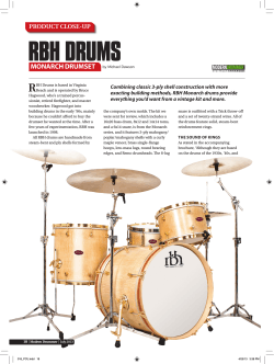 RBH DRUMS R MONARCH DRUMSET PRODUCT CLOSE-UP