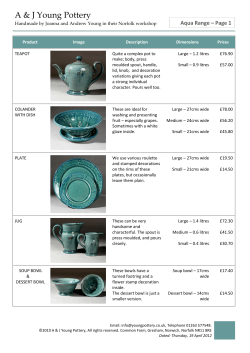 A &amp; J Young Pottery Aqua Range – Page 1